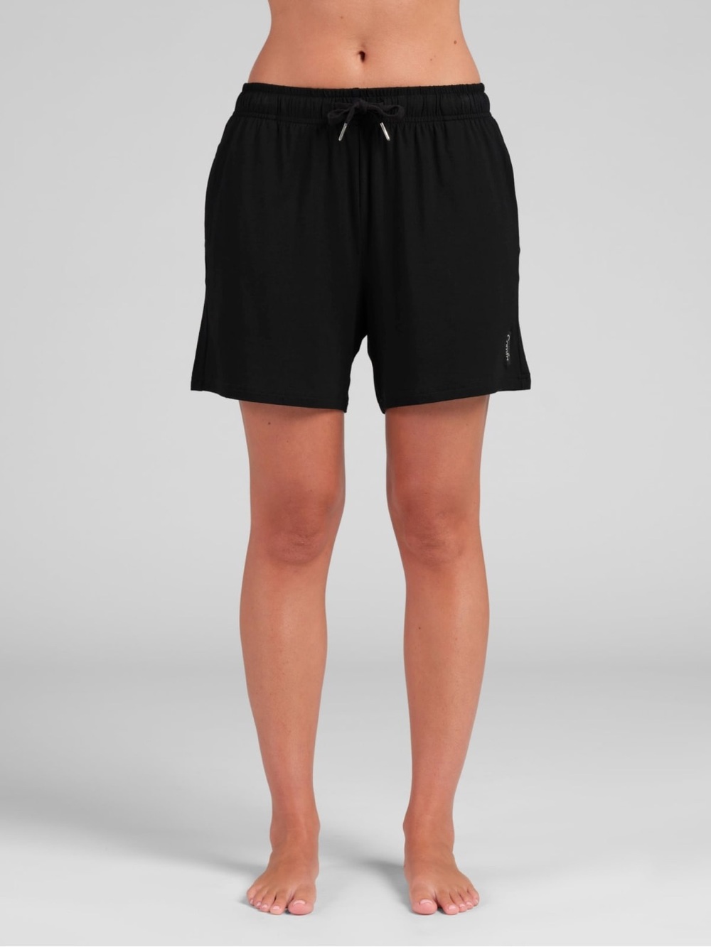 Comfrt Cloud Lounge Shorts Everyday Black Drawstring Women's Shorts